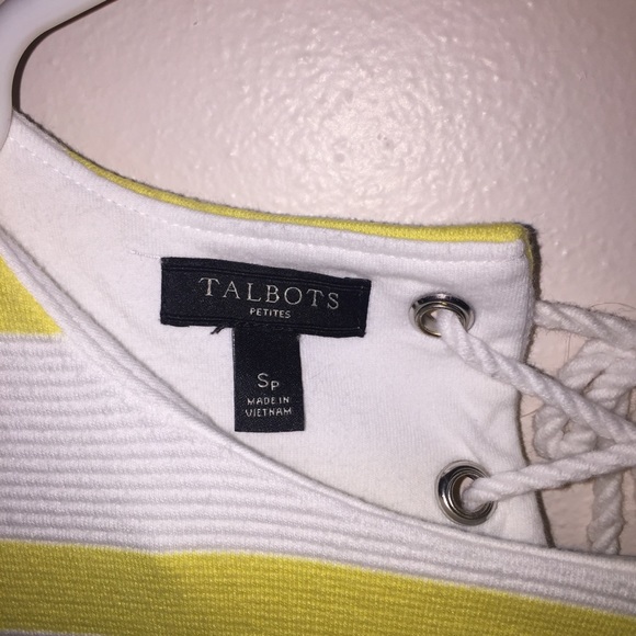 Talbots Striped Tie Top - Picture 3 of 4